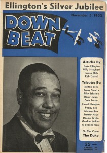 Cover issue of 1952 issue of Down Beat